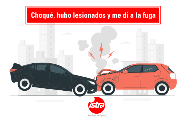 Choqué, hubo lesionados y me di a la fuga